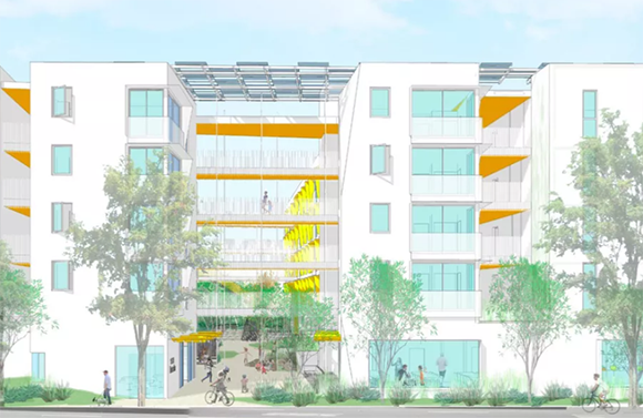 Rendering of project at 1626 Lincoln (Credit: Community Corporation of Santa Monica via Curbed)
