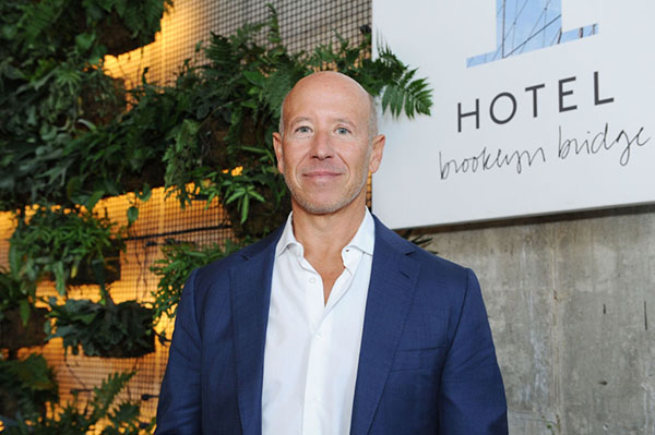 Barry Sternlicht at the opening of his 1 Hotel Brooklyn Bridge (Credit: Getty)