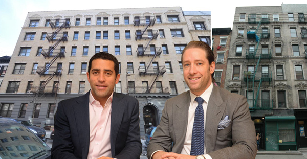 From left: 522 West 157th Street, Slate's Martin Nussbaum and David Schwartz and 153 Ludlow Street