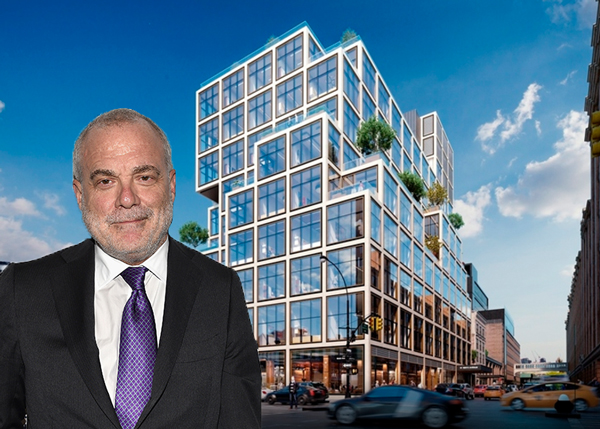 61 Ninth Avenue and CEO of Aetna Mark Bertolini (Credit: Vornado Realty Trust and Getty Images)