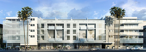 Initial rendering of the project (Credit: Richard Meier Architects)