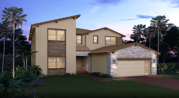 A Coastal Collection home at CalAtantic's Andalucia development in Lake Worth
