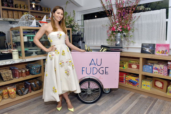 Jessica Biel’s family-friendly restaurant, Au Fudge, opened last year on Melrose Avenue in West Hollywood.