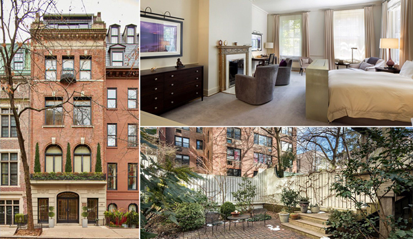 Clockwise from left: 132 East 70th Street, 14 East 93rd Street and 39 Charlton Street