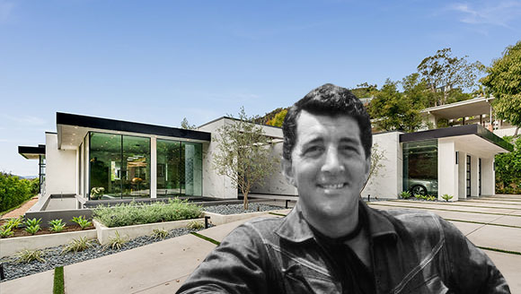 Dean Martin and the spec home at 2002 Loma Vista Drive (Credit: Getty, Jade Mills)