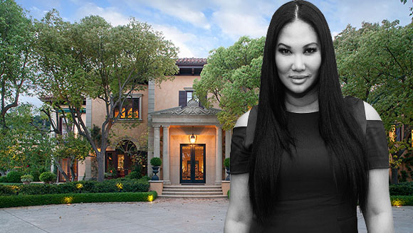 Kimora Lee Simmons and the home on Beverly Park Circle (Credit: Getty, Westside Estate Agency)
