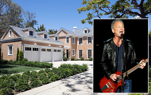 Lindsey Buckingham and the home on N. Carmelina (Credit: Berkshire, Getty)