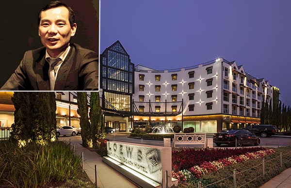 Wu Xiaohui and the Loews hotel in Santa Monica