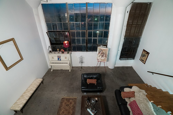 Inside a loft space at 931 E. Pico Boulevard, advertised as an events venue on Yelp (Credit: Yelp)