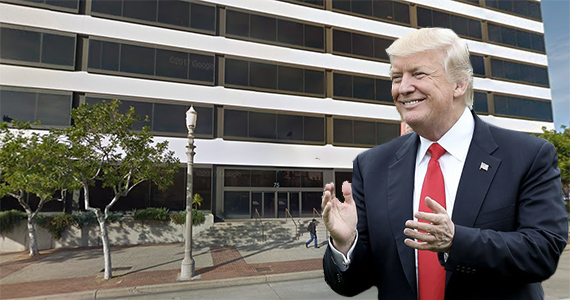 OneWest Bank headquarters, Donald Trump (Google Maps/Getty Images)