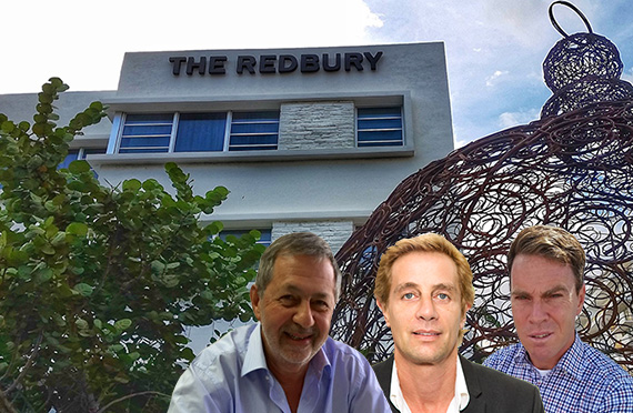 The Redbury South Beach, Inset: Jorge Savloff, Marcelo Tenanbaum and Alejandro Viel Temperley