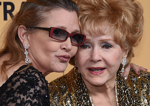 Actresses Carrie Fisher and Debbie Reynolds (credit: Getty)