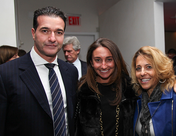 Tamir Shemesh with Corcoran's Kelly Kennedy Mack and Pam Liebman