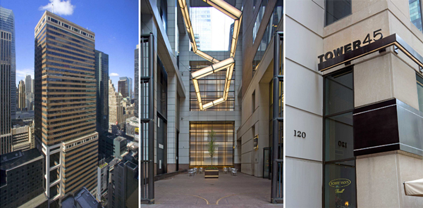 Tower 45 at 120 West 45th Street (Credit: Kamber Management)