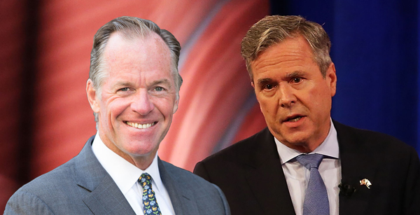 Paul Massey and Jeb Bush (Credit: Getty Images)