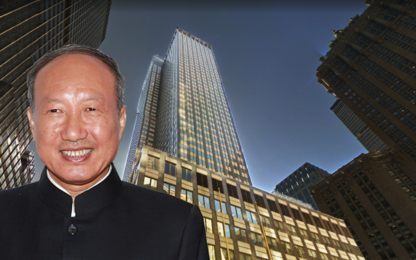 245 Park Avenue and HNA Chairman Chen Feng (Credit: Google Maps and Getty Images)