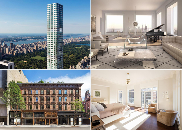 From top: 432 Park Avenue #81B and 33 East 74th Street #PH2