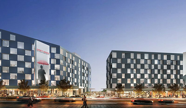 Rendering of the project at 8500 Sunset Boulevard (Credit: Jay Luchs)