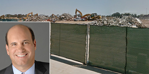 Michael Burke, Inglewood stadium construction site (Aecom/Google Maps)