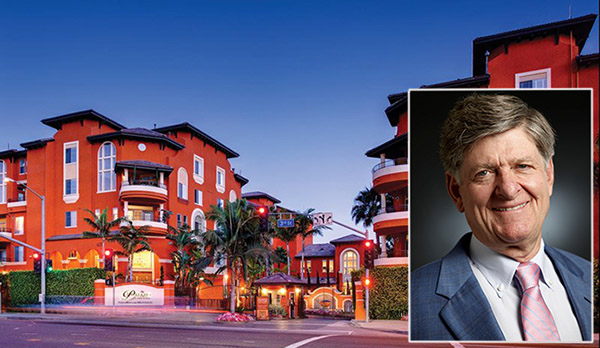Aimco CEO Terry Considine and the Palazzo apartments on Hauser Boulevard and 3rd Street