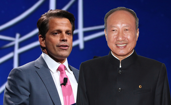 Anthony Scaramucci and Chen Feng (Credit: Getty Images)
