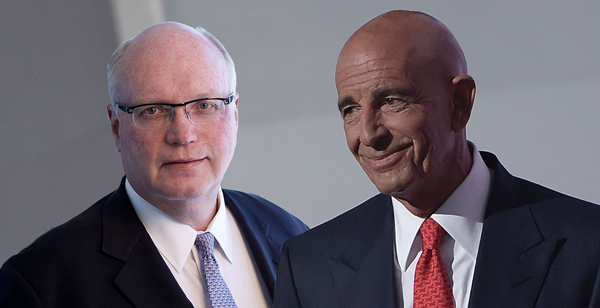 Digital Realty's A. William Stein and Tom Barrack (Credit: Getty Images)