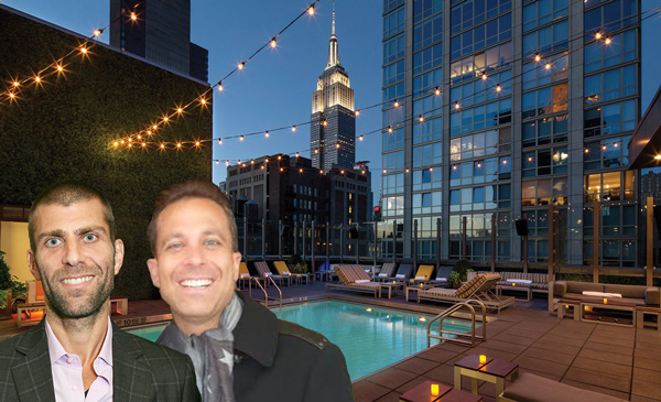 From left: Gansevoort's Michael Achenbaum, Centurion's Ralph Tawil and the Gansevoort Park Avenue (Credit: Getty Images and Gansevoort Hotel Group)