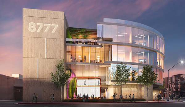 Rendering of the project at 8777 Washington Boulevard