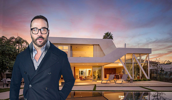 Jeremy Piven and his new home on Hercules Drive (Credit: Redfin, Getty)