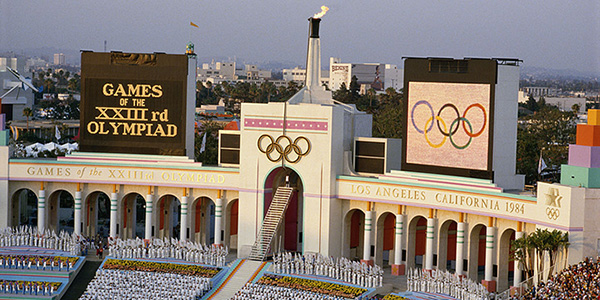 Opening ceremony of 1984 Olympics at Los Angeles Coliseum (Getty Images)