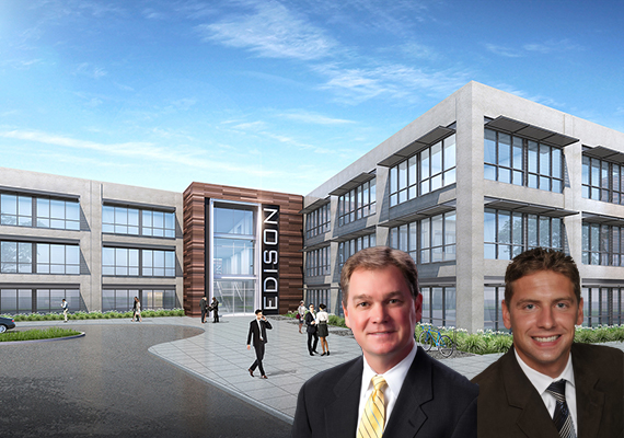 The Edison Pembroke Pines rendering. From left to right: Greg Martin and Justin Cope