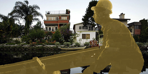 Venice canals, construction worker (Getty Images)