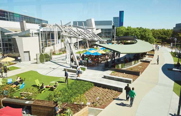 A facility at Google’s existing “Googleplex” campus in Mountain View, California