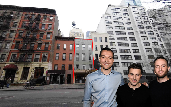 Airbnb Founders Nathan Blecharczyk, Brian Chesky and Joe Gebbia and 230 East 58th Street