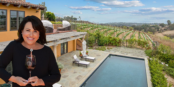 Béatrice Cointreau and Malibu home (Admirable Family Vineyards/MLS)