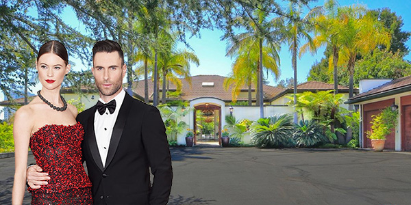 Behati Prinsloo, Adam Levine and home on Club View Drive (Getty Images/MLS)