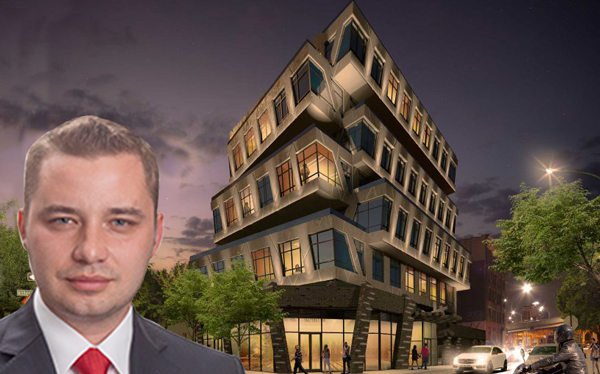 Rendering of 88 Withers Street and Sergey Rybak