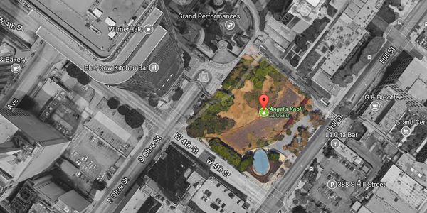 The project will turn the currently barren Angels Knoll park into a skyscraper(credit: Google Maps)