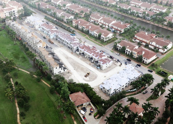 Aerial view of the final phase of Artesia