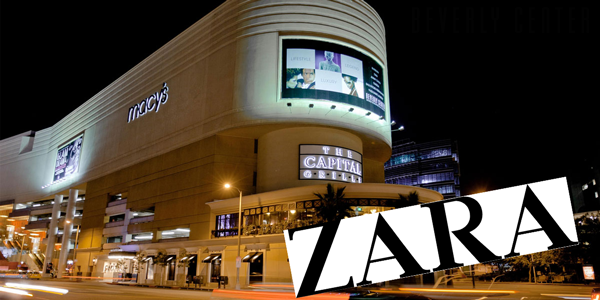 Zara is moving into Beverly Center (credit: Beverly Center)