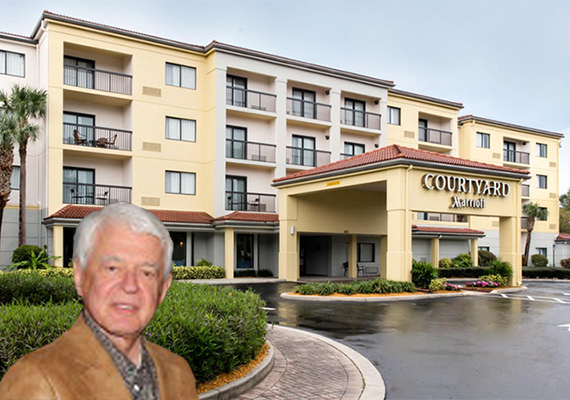 Courtyard by Marriott in Coral Springs Inset: Malcolm Berman (Credit: Getty Images)