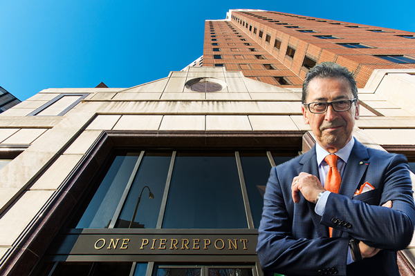 Daniel A. Nigro and 1 Pierrepont Plaza (Credit: Getty Images And One Pierrepont Plaza)
