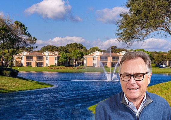 Delray Verana Apartments Inset: Fairfield Residential CEO Greg Pinkalla