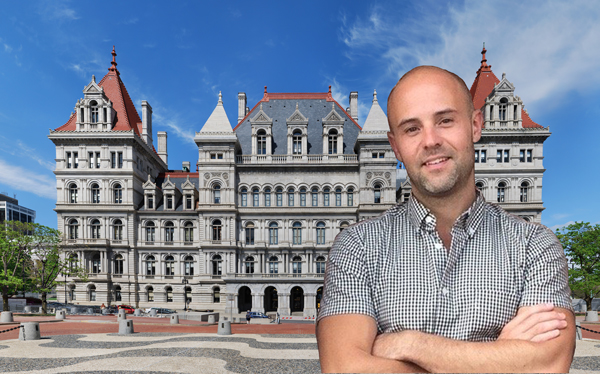 New York State Capitol and Airbnb's Josh Meltzer