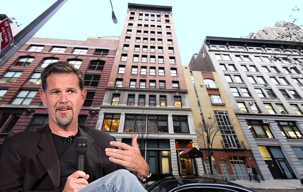 Netflix CEO Reed Hastings and 245 West 17th Street