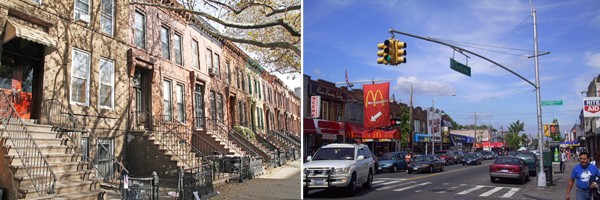 From left:Bedford-Stuyvesant, Brooklyn (credit: Airbnb) and Richmond Hill, Queens