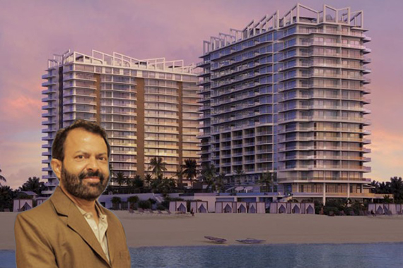 Rendering of the project and developer Dilip Barot
