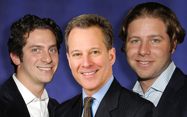 Terrence Lowenberg, Eric Schneiderman and Todd Cohen (Credit: Getty Images)