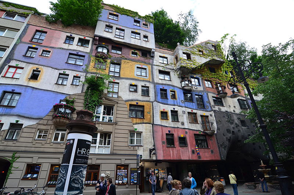 Hundertwasserhaus in Vienna via Wikipedia