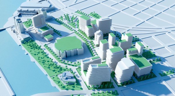Water Street Tampa model-style rendering